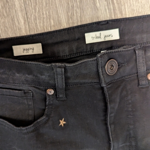 Tribal, Embroidered Star Skinny Jean, Size 4 - Picture 5 of 5